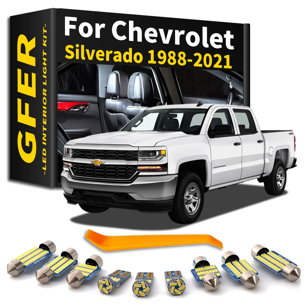 Car LED Interior Light Canbus For Chevrolet Silverado 1500 2500 3500 Z71 1988-2003 2005 2008 2010 2013 2015 2016 2019 2020 2021