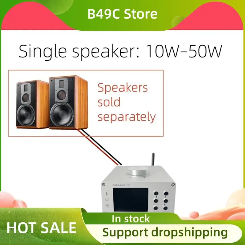 

B49C NEW 320 DATA-HIFI Bluetooth Digital Power Amplifier Hifi Audio Decoder PC Sound Card 100W Digital Amplifier