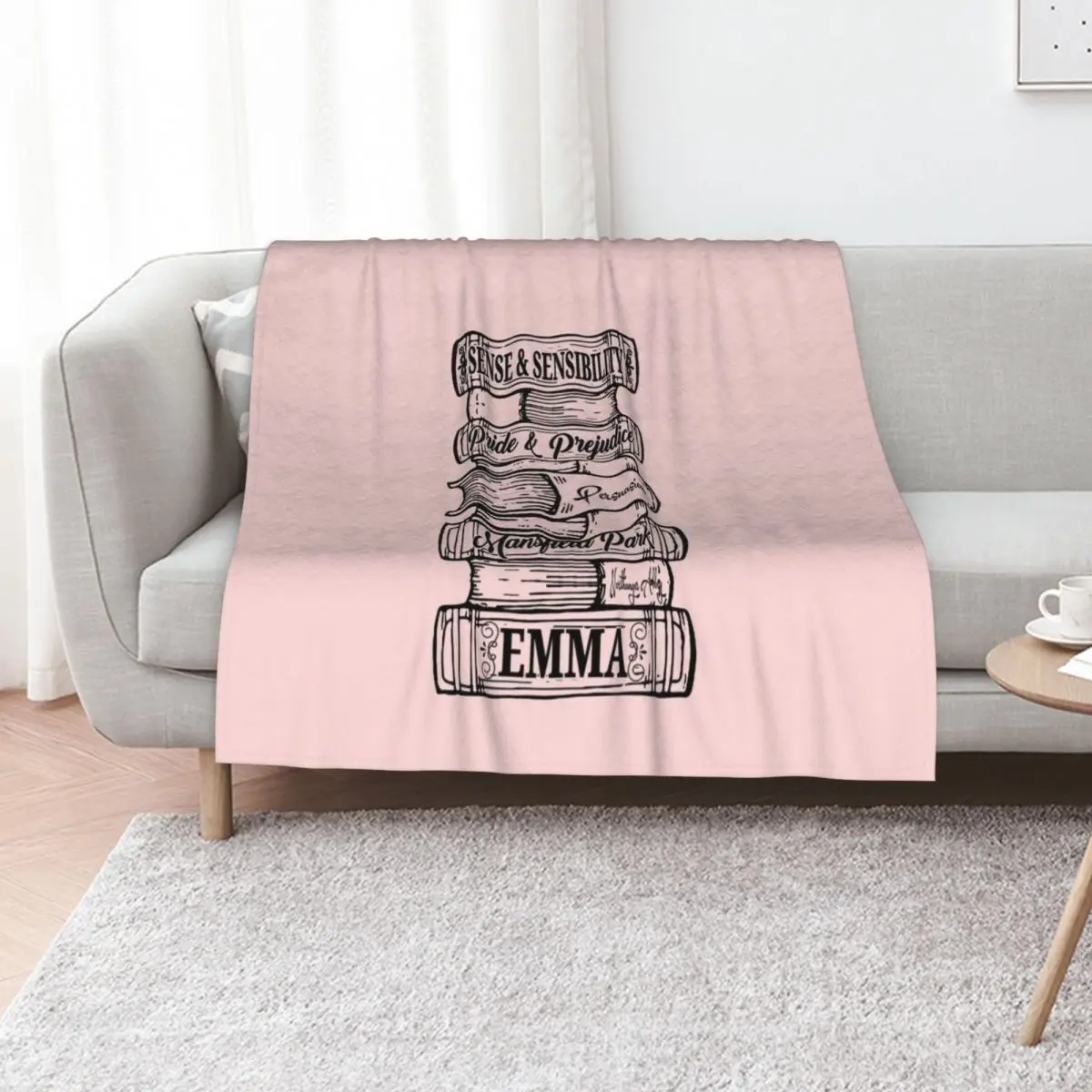 Jane Austen Vintage Book Club Mr. Darcy Fans Literary Quotes Gifts Throw Blanket Single For Baby Sleeping Bag Blankets