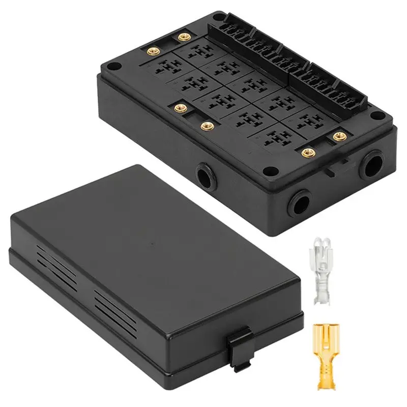 

Customer Favorite Relay Terminals Fuse Terminals 12V For Car, Truck - 10 Slot Style Relay Holder, 15 Slot ATC/ATO Fuse Holder
