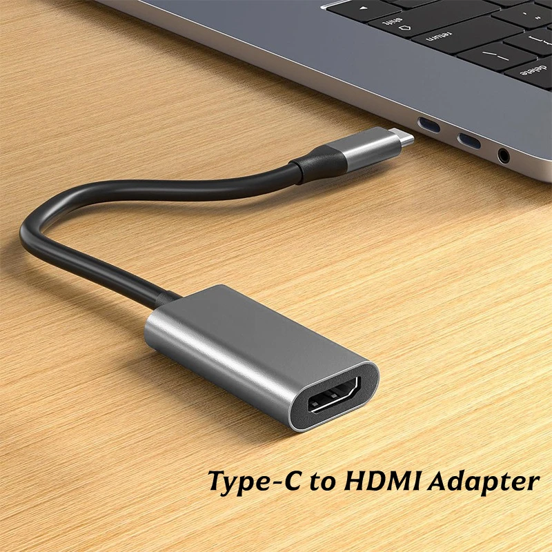 Type C to Female HDMI Adapter Video Converter Cable for Mobile Phone Computer 8K HD TV Same Screen