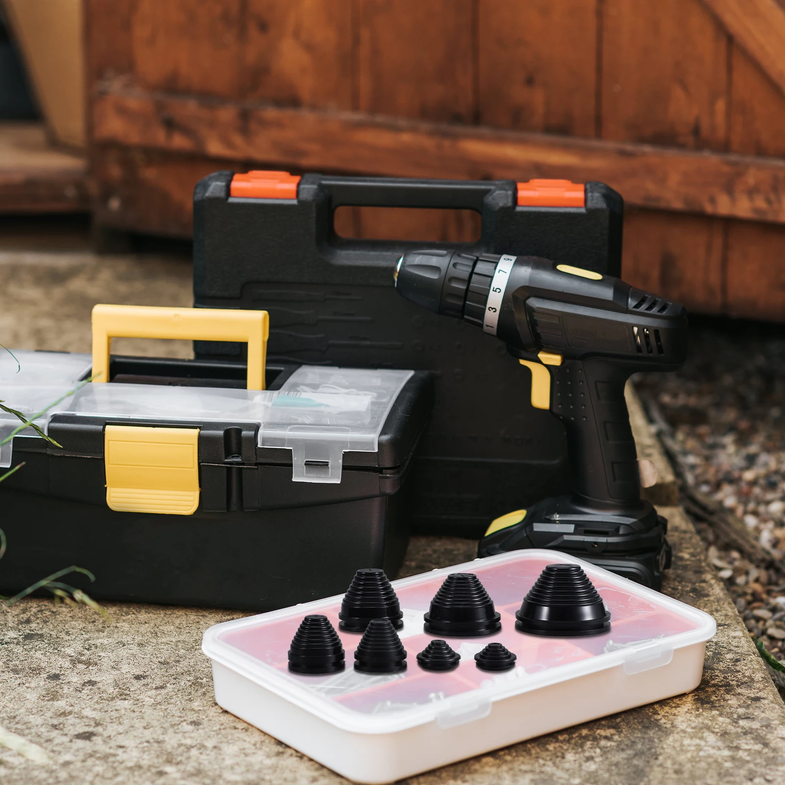 

14Pcs Rubber Cable Grommets Assorted Sizes Pressure Resistant Quick Install Wire Gaskets for Distribution Box Wiring Protection