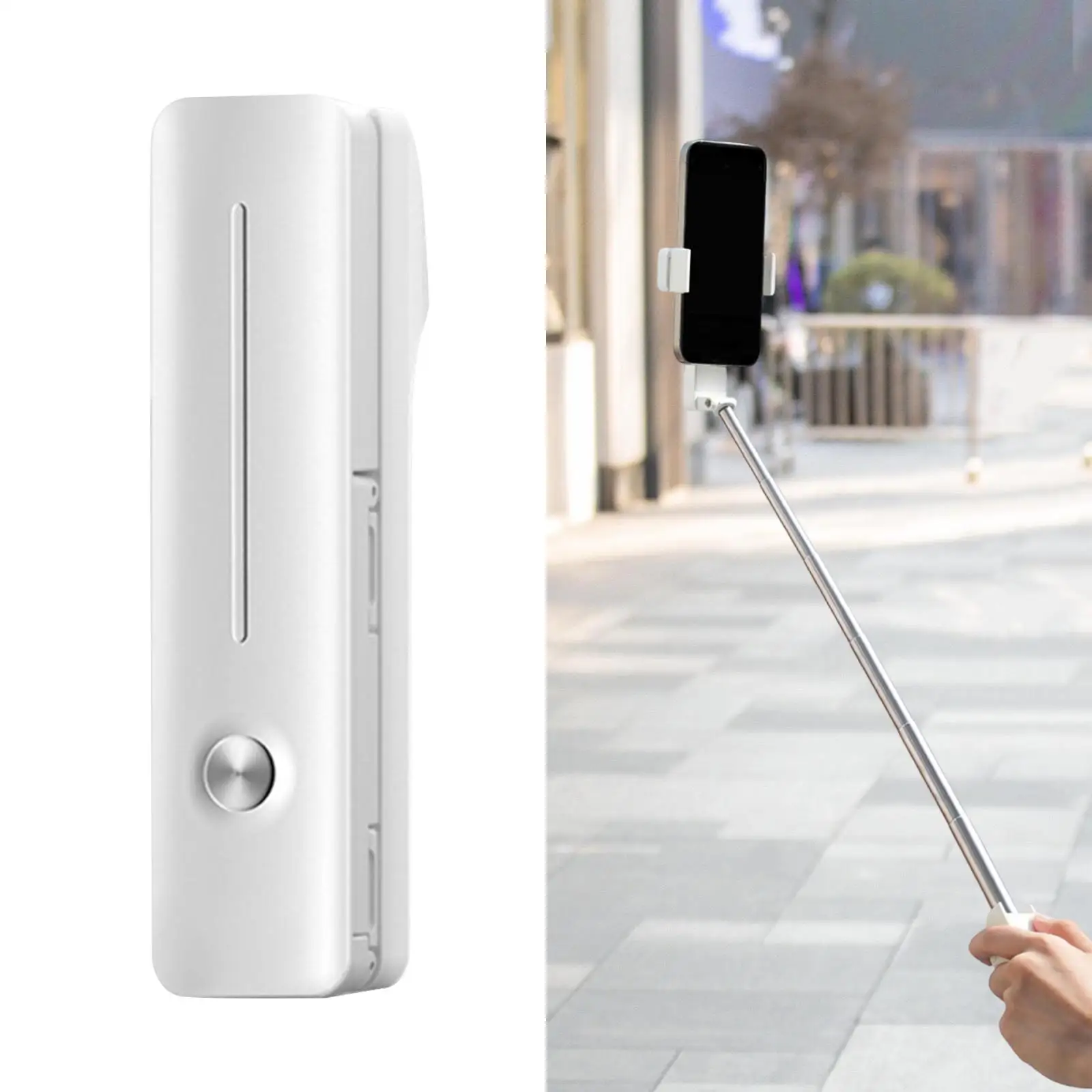 عصا سيلفي سهلة الاستخدام ومدمجة وخفيفة الوزن لصور الهاتف أثناء السفر
