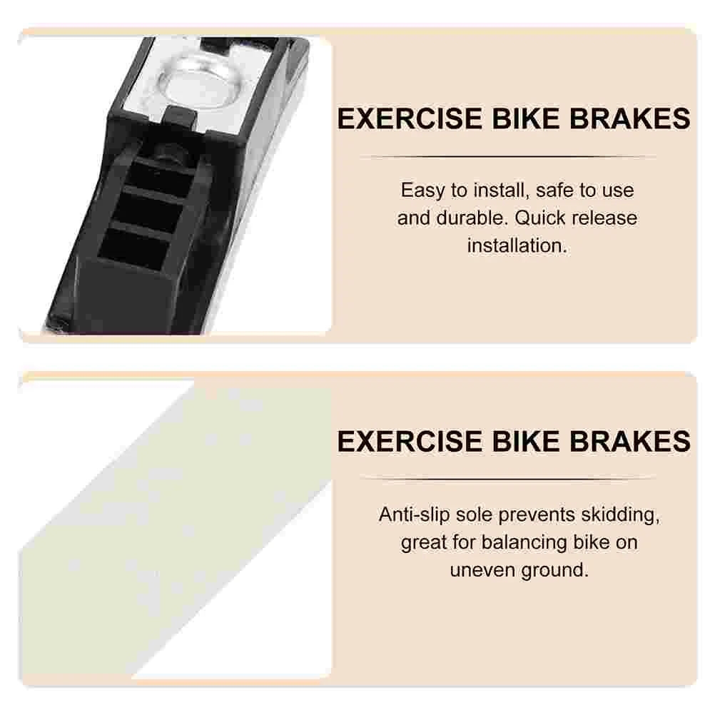 2 Pcs Brake Pads Household Exercise Accessories Universal Bike Block Fitness Blocks Indoor Plastic Felt Brakes