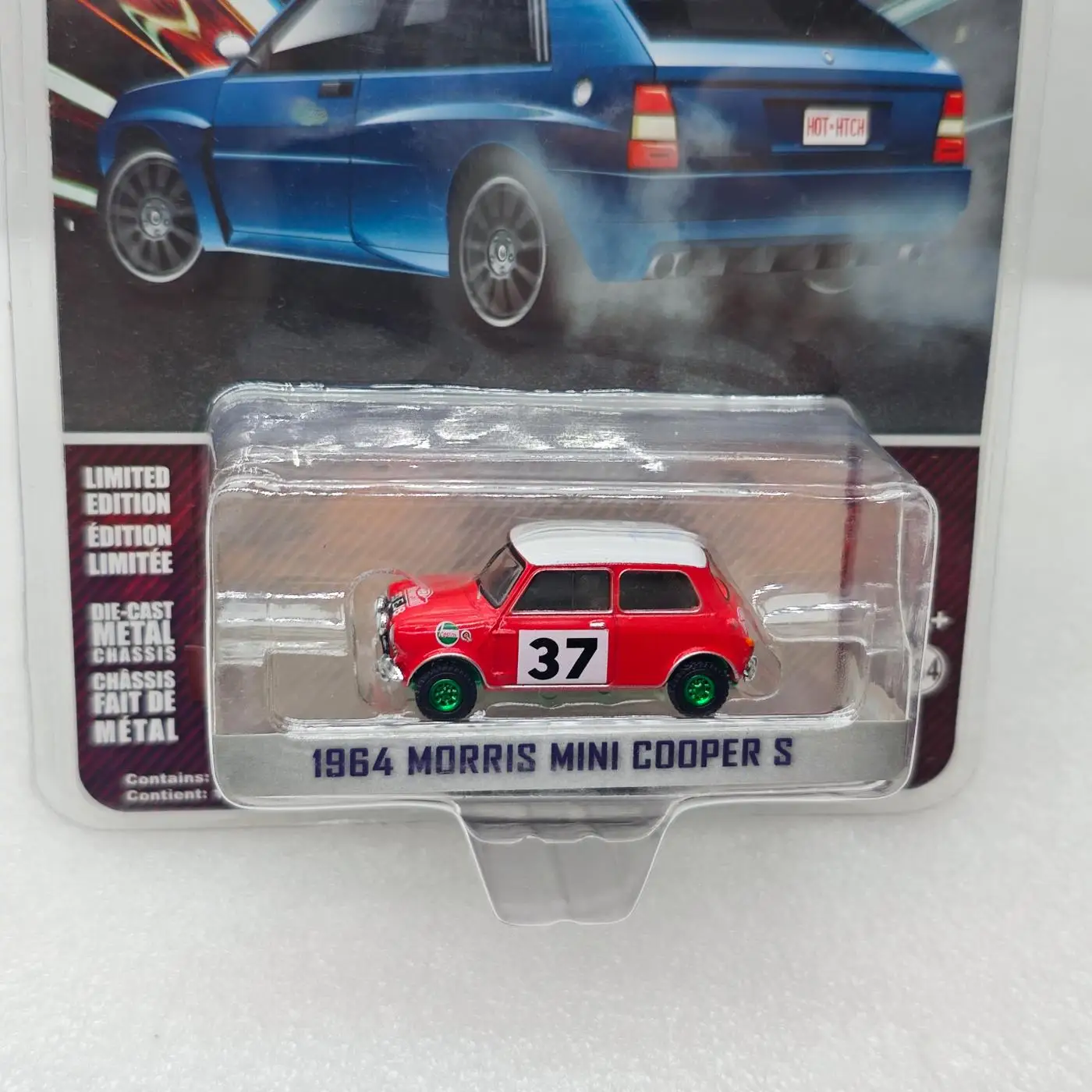 GreenLight 1:64 1964 Mini Cooper S Mini modello di auto in lega Collezione di simulazione Display giocattolo regalo