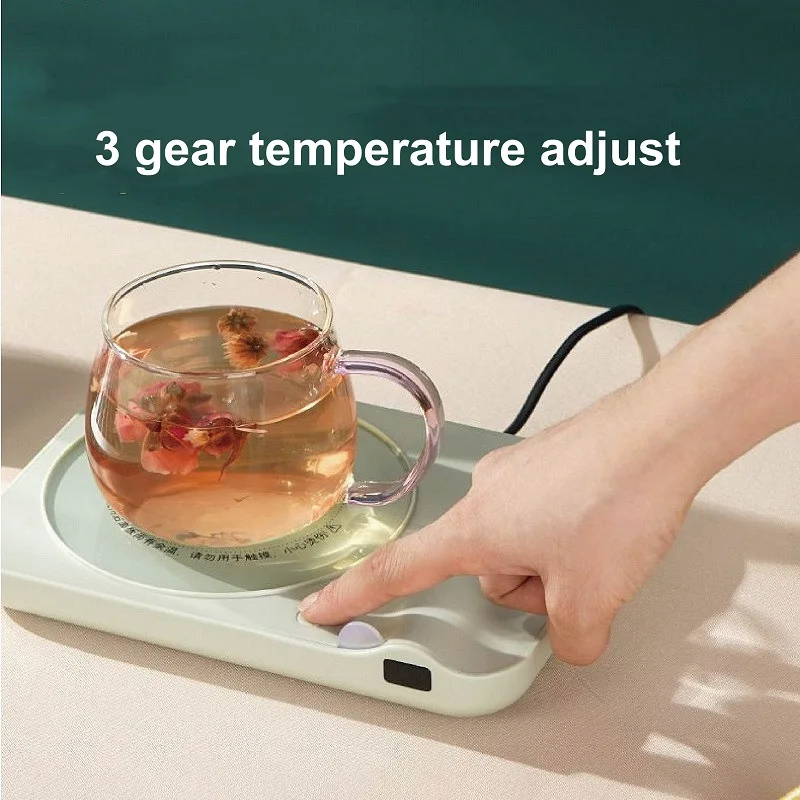 110V/220V Heated Coaster 3 Gear Keep Warm Coffee Milk Heater Constant Warm Coaster 80°C Hot Tea Machine Food Electric Hot Plate