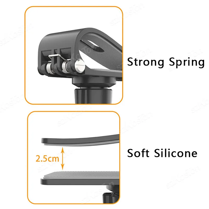 Uniwersalny uchwyt na osłonę przeciwsłoneczną samochodową z szybkozłączką do GoPro Hero 13 12 11 10 9 8 DJI Osmo Action 6 5 Pro Insta 360 X5 X4 — zdjęcie produktu 5