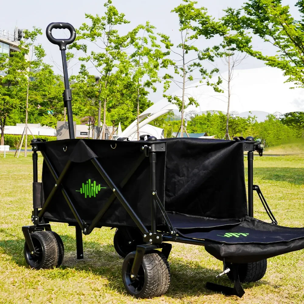 Fast Selling Low Cost Collapsible Folding Multifunction Outdoor Beach Utility Cart Camping Trolley Wagon