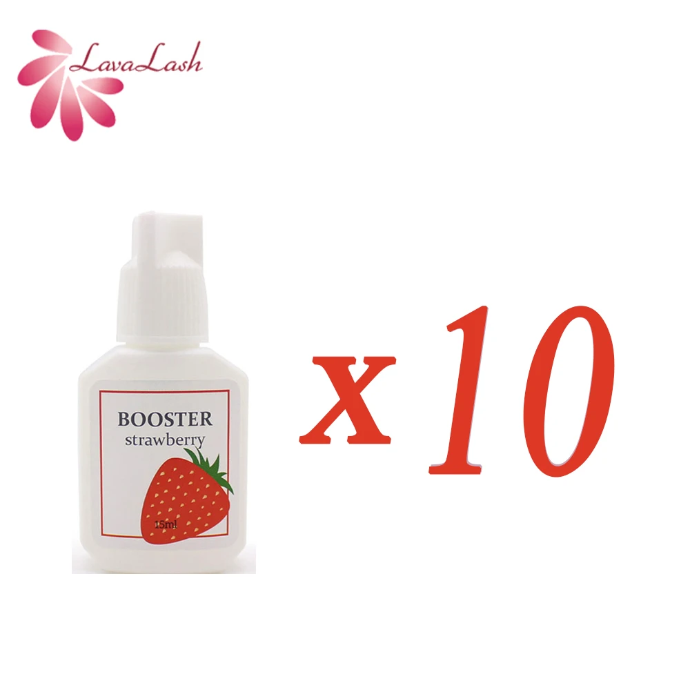 15ml Korea Sky BOOSTER Banana Eyelash Extension Glue Primer for Lashes Super Bonder Fixing Agent False Lash Glue 10 bottles