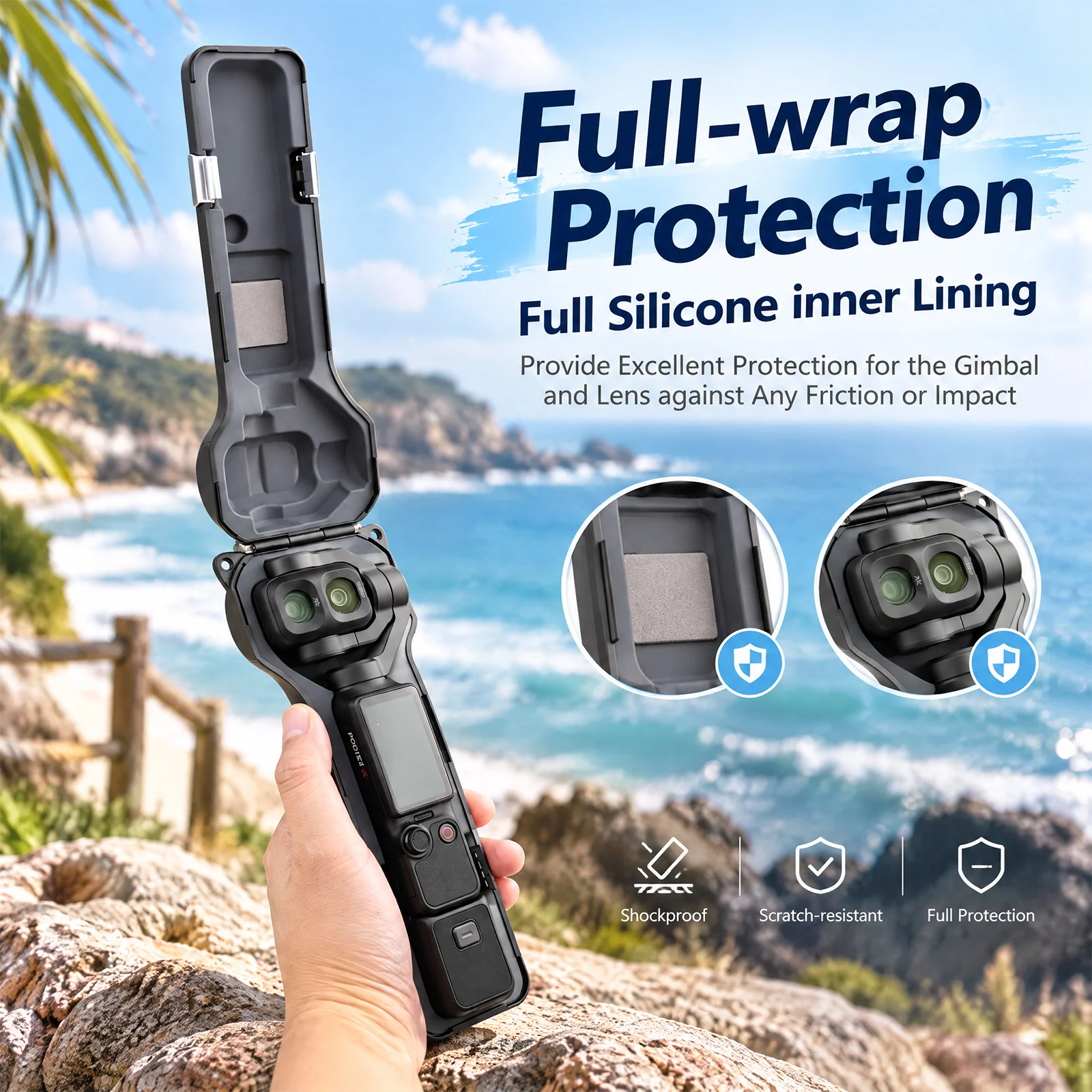 Full-coverage Protective Case - Camera Wrist Strap ulasan dan harga