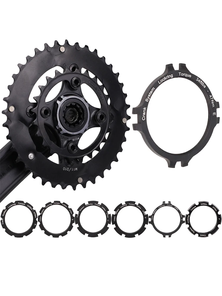 AliExpress heppe HEPPE Bike Crank Spider Lock Ring Crankset Chainring Fixing Ring Crankset Locking Ring for FSA/ROTOR/Cannondale/S-work/SRM Crank