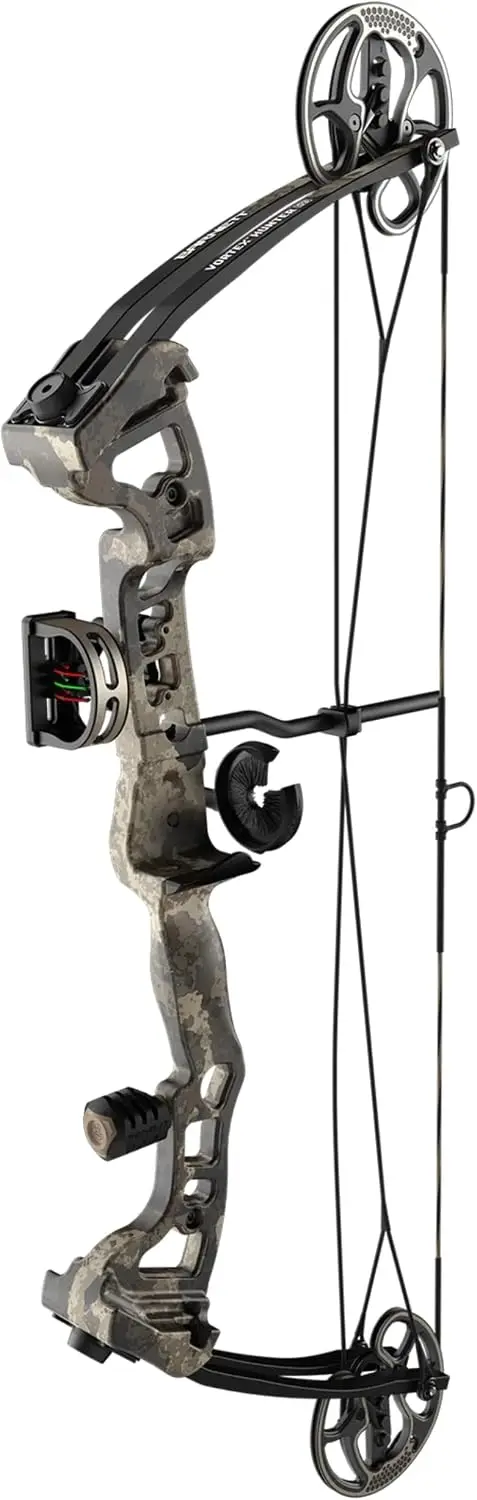 Compound Bow, 45-60 lb Draw Weight, 26-30 in Draw Length, Camouflage Finish, Comes with D-Loop, Arrow Rest, and Quiver