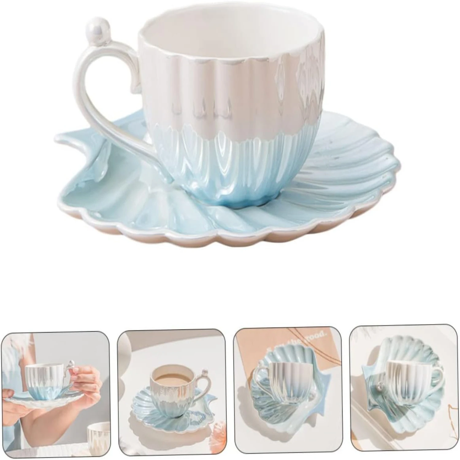 kware collection with these stunning, high-quality porcelain cups and saucers. Designed with intricate patterns and vibrant colo