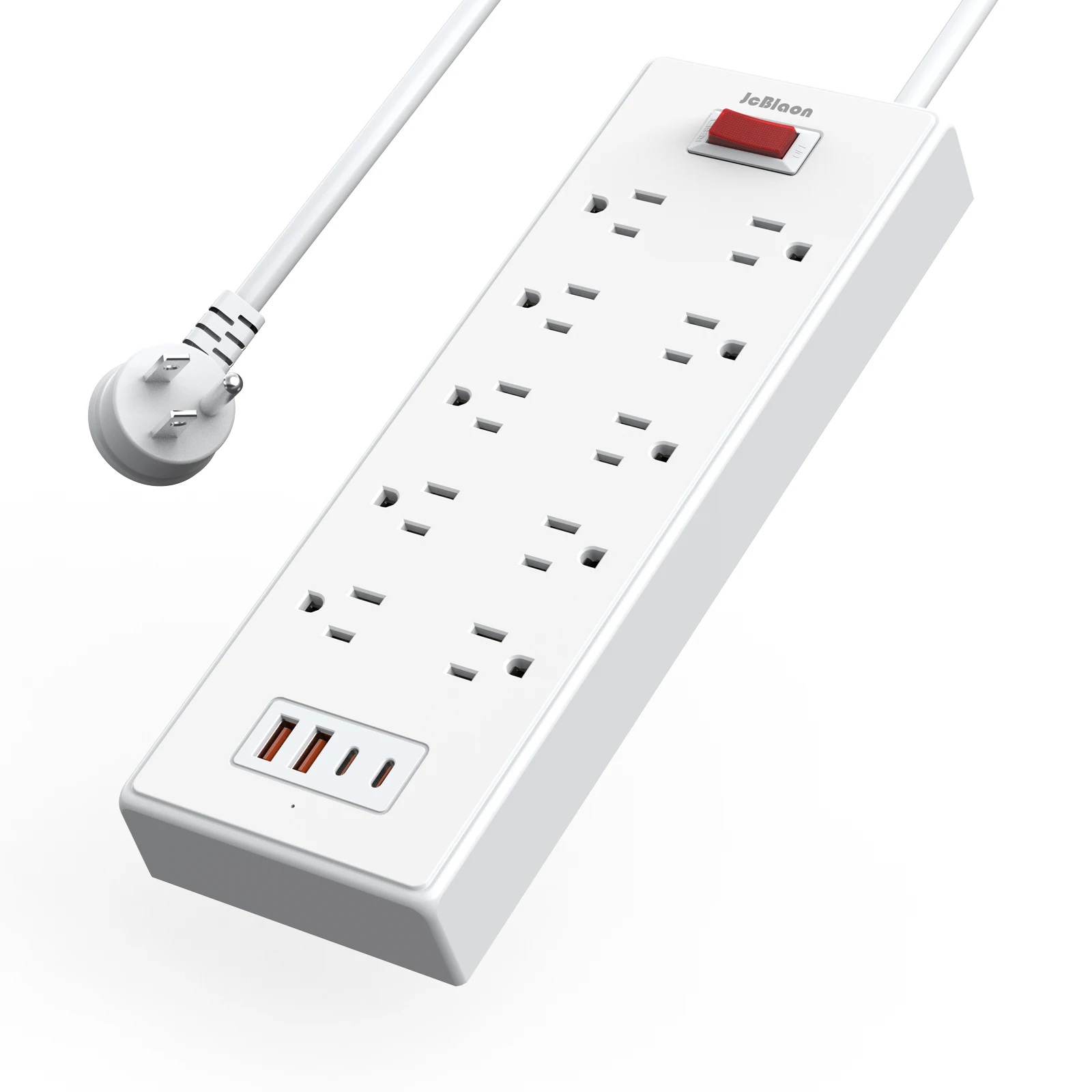 US Outlet Power Strip Power Multi Tap Universal Plug with 1.5m Extension Cord AC Type C USB Port Charge Electrical Socket 1625W