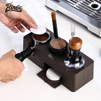 Bincoo Coffee Tamper Set with Base, Powder Shaker Kit, 3-Piece Set for Espresso Machines, Universal for 51/58mm