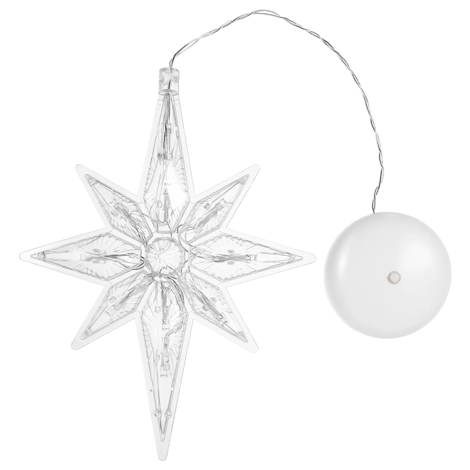 

Star Lights Operated Window Hanging Polaris Suction Cup Lamp with Sucker Christmas Plastic Party