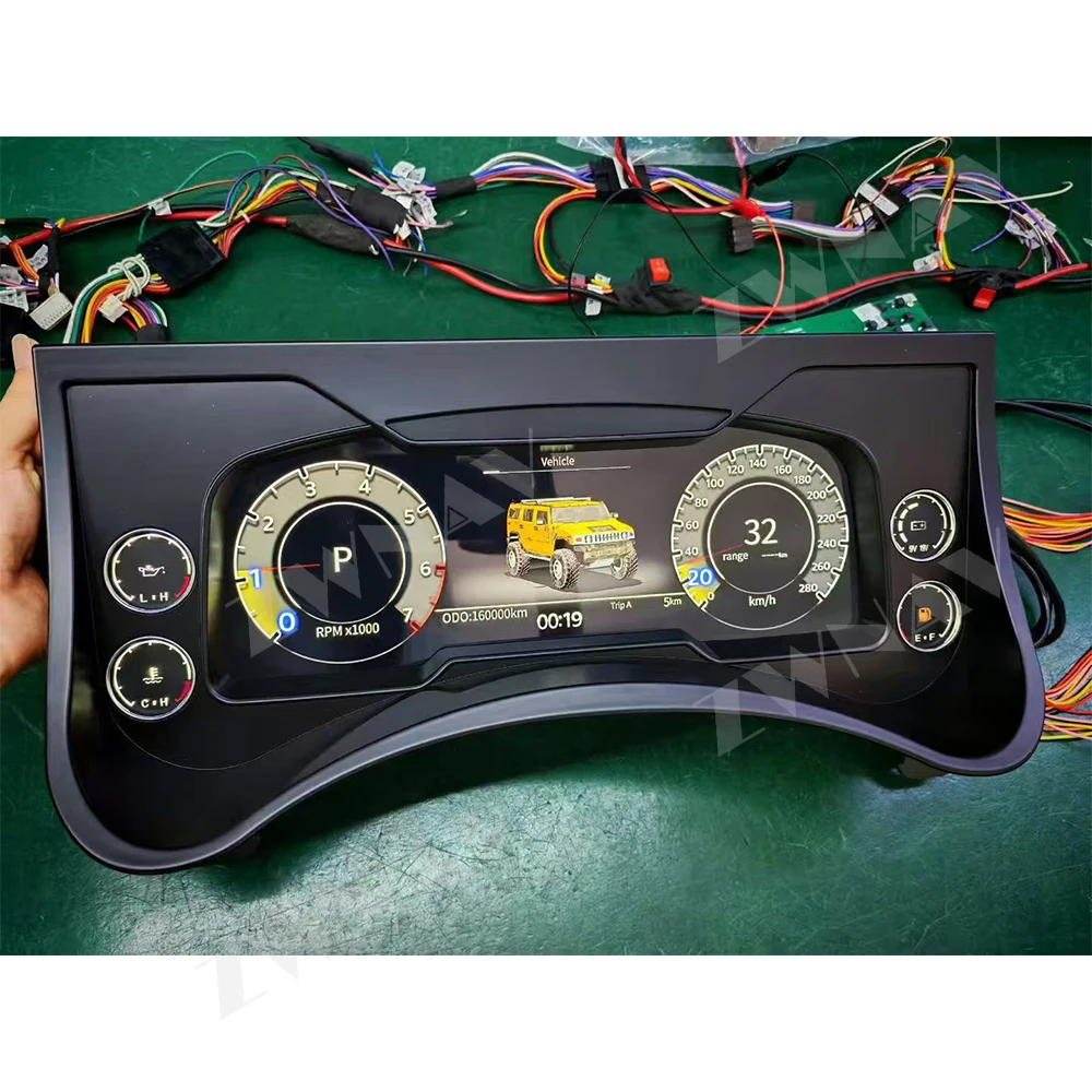Car Digital Cluster  LCD Virtual Speedometer For Cadillac Escalade 2003 2004 2005 2006 Dashboard Upgrade