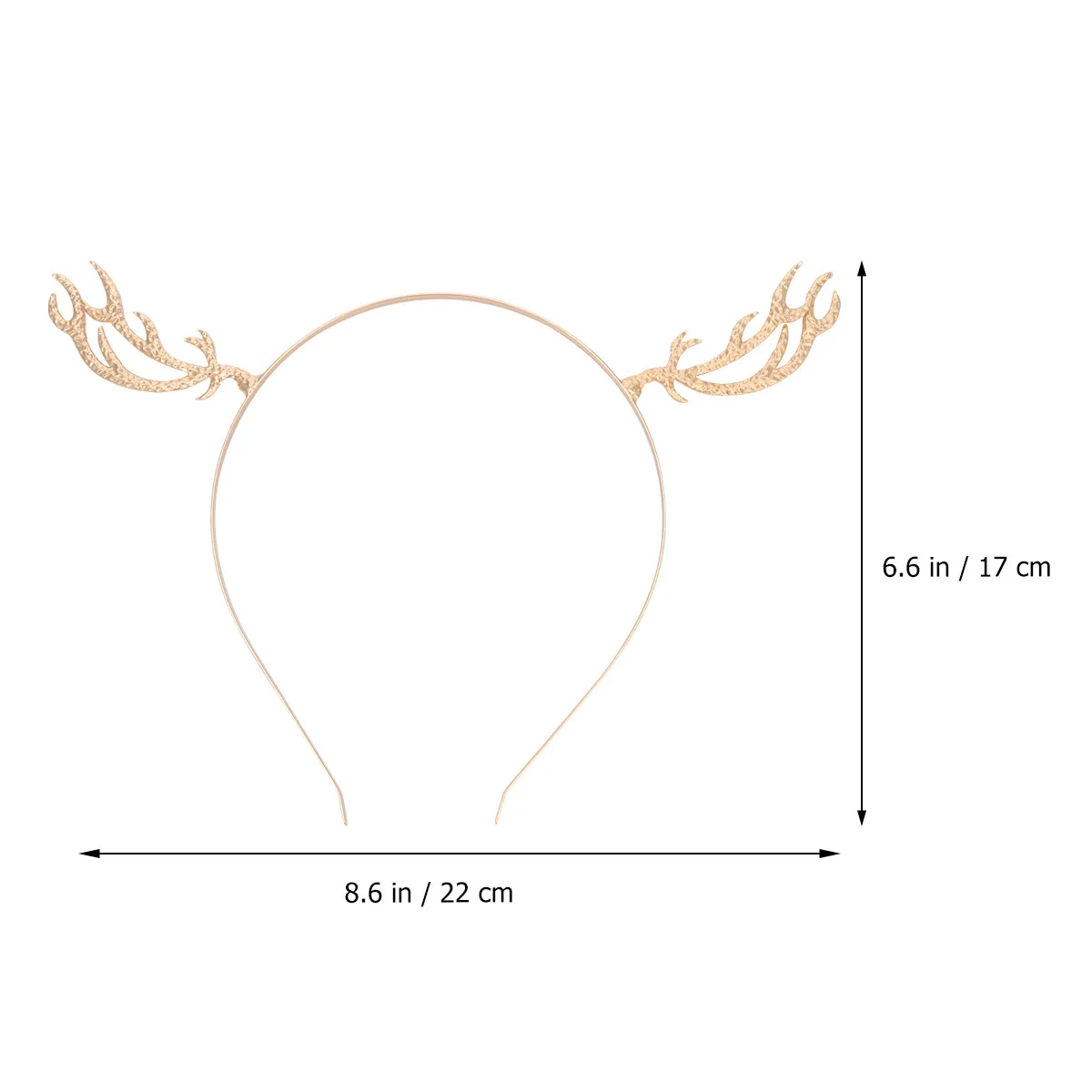2Pcs Adorable Realistic Antler Hair Band Christmas Headpiece Lightweight Non Deformation Holiday Party Festival Photo Prop Xmas