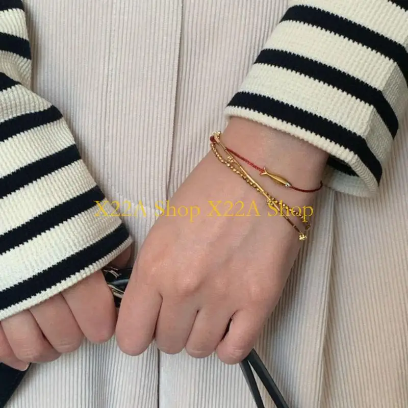 Unique Alloy Mother-Child Animal Hand-woven Color Thread Bracelets for Mom Daughter