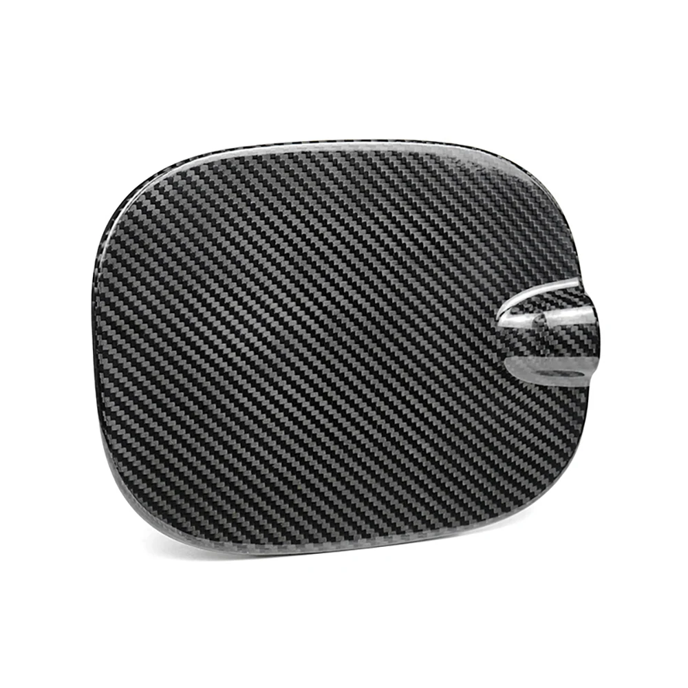 Car Real Dry Hard Carbon Fiber Exterior Fuel Tank Panel Decoration Frame Cover Trim Race Body Kit For Chevrolet Silverado 2019+