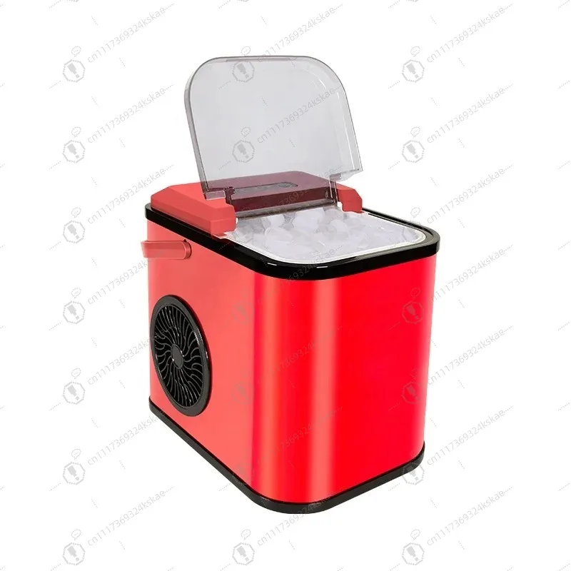 Mini Portable Smart Ice Cube Maker, Automatic Countertop Ice‑Making Machine 12kg for Home Kitchen with Ice Scoop Accessory
