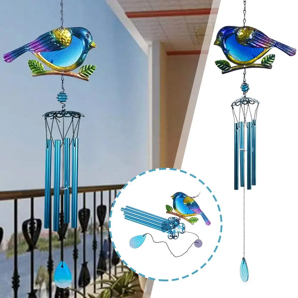 

Cute Bird Bell Chimes Bird Bell Wind Chimes Hanging Bird Wind Chime For Wall Window Door Wind Bell Hanging Ornament Garden C9B0