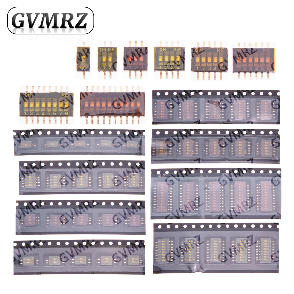 

5PCS Slide Type Switch Module 1 2 3 4 5 6 7 8 10PIN 1.27 Pitch Toggle Switch Snap Switch DIP DIP Switch Connector