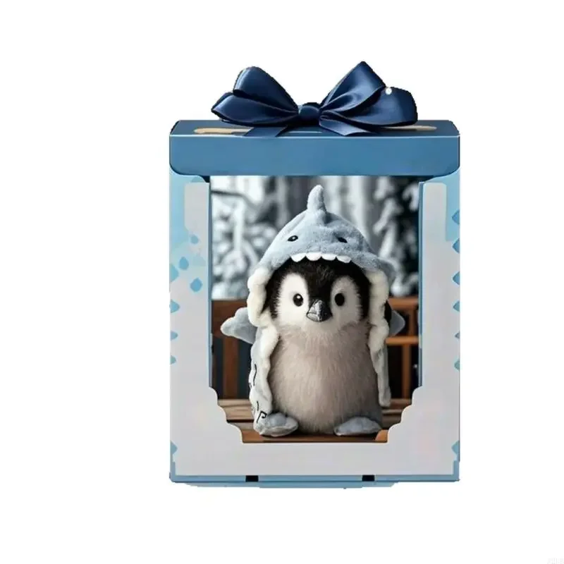 Urocze słodkie pingwiny lalka wypchana zabawka przytulanie lalka bawełna wypełniona samotność wygodna zabawka dla dziewczynki