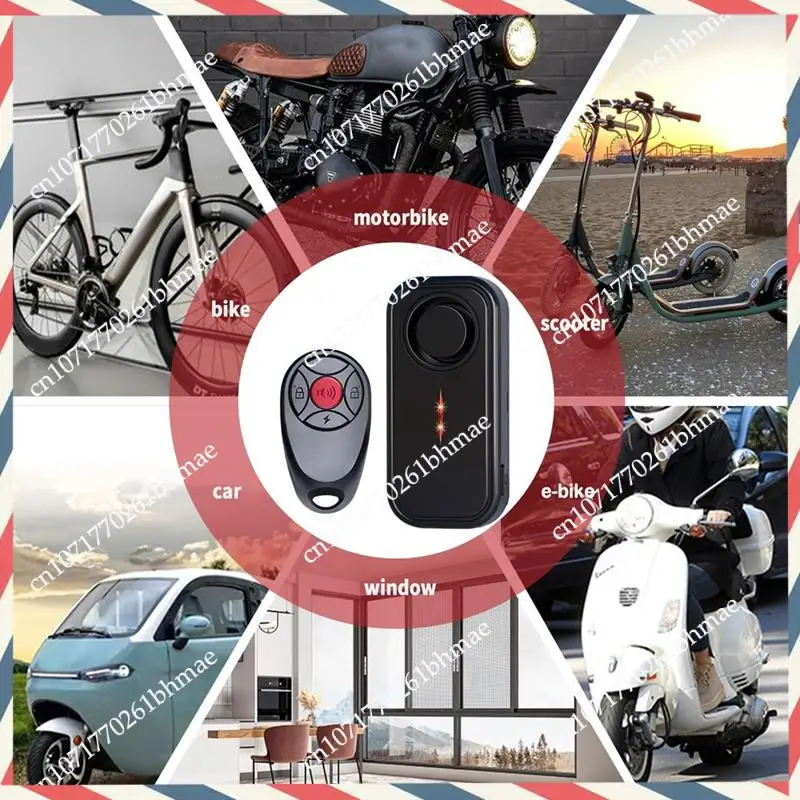 -A21Z Vehicle Search Vibration Bike Alarm, 113Db Remote Controlled Motorcycle And Bicycle Security Detector