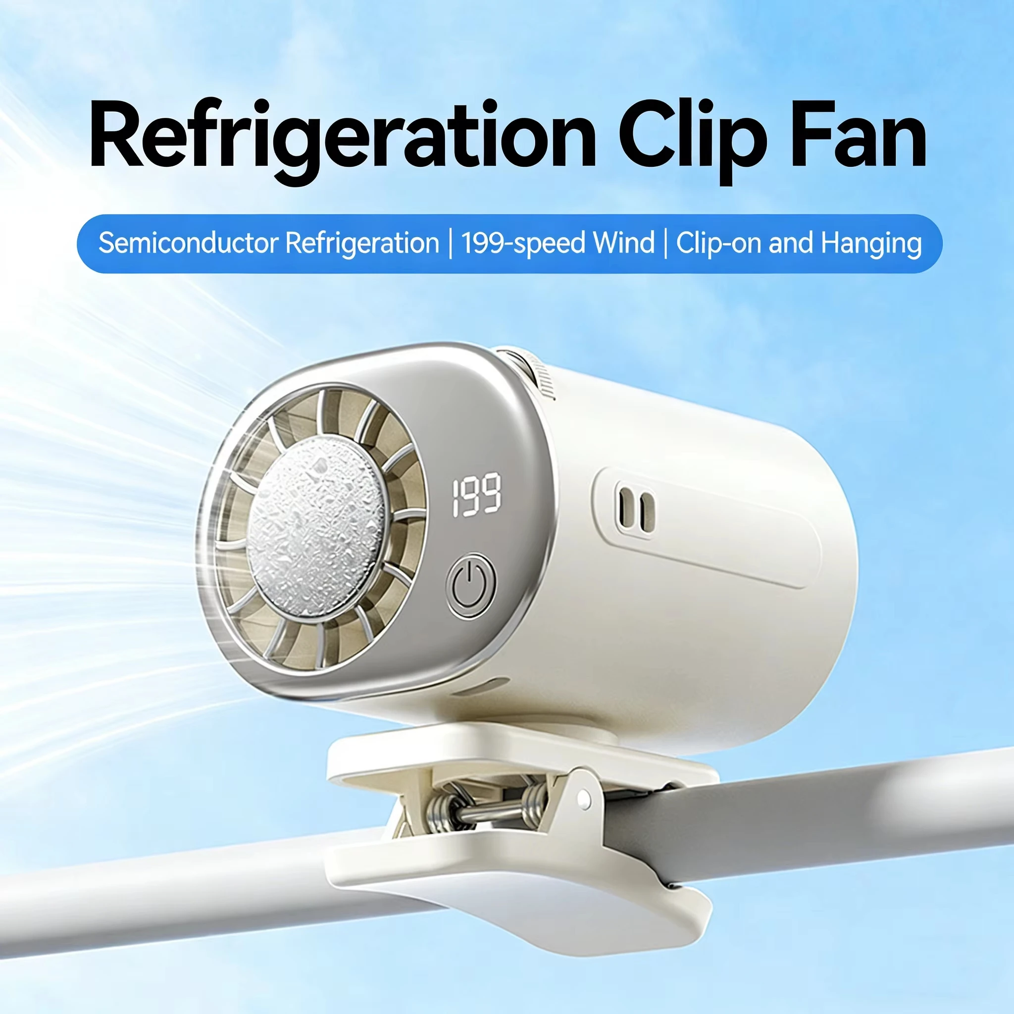 พัดลมหนีบรถยนต์แบบพกพา พัดลมหน - Oscillating Fan Clip บทวิจารณ์และราคา
