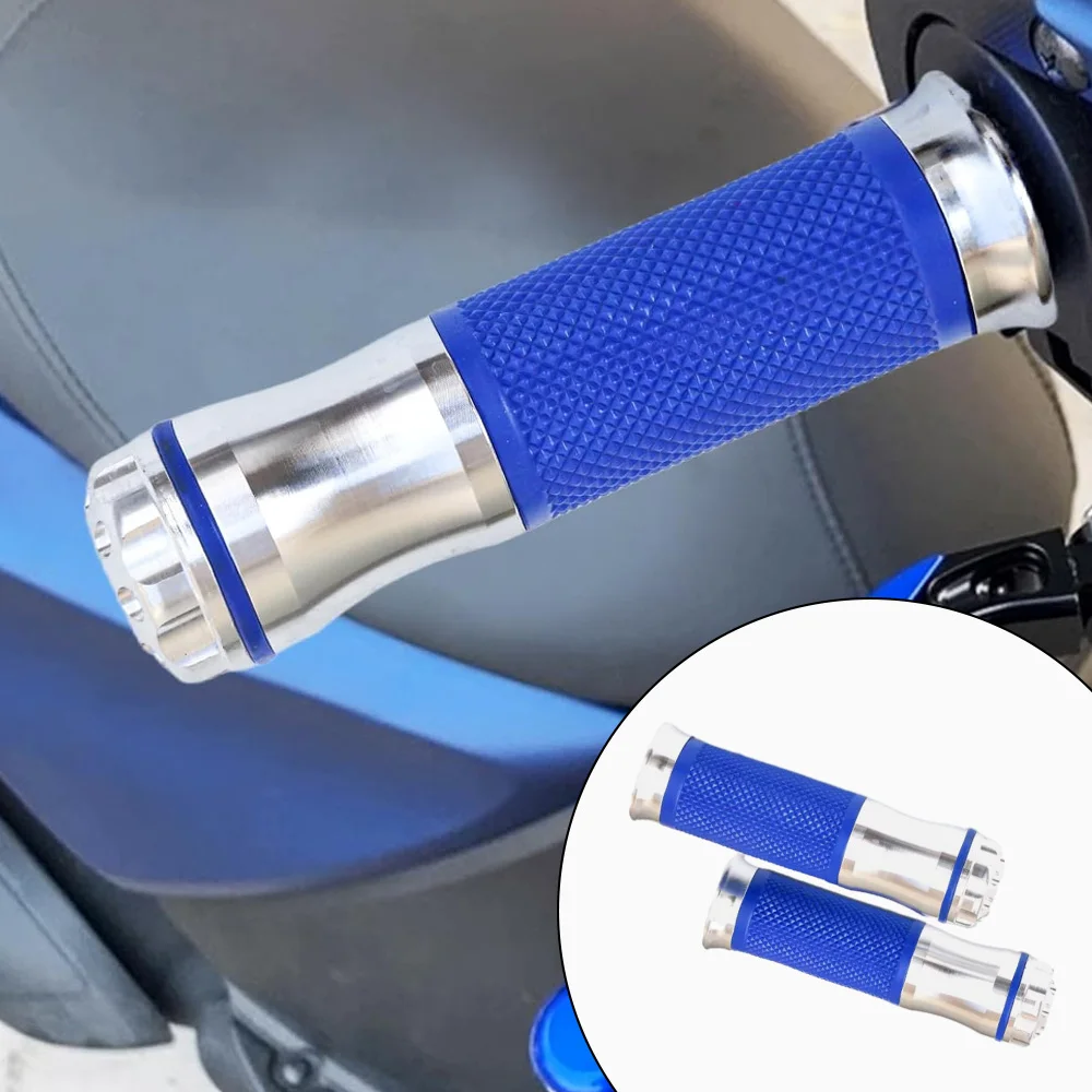 

7/8inch Aluminum Alloy and Rubber Motorcycle Handlebar Grips Modified Handlebar Throttle Turn Grip Settle Handle Grips