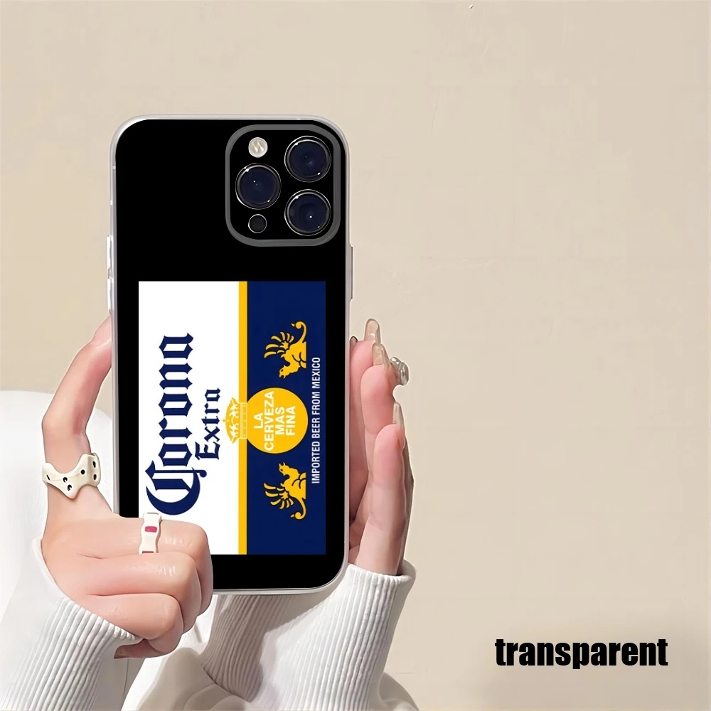 Corona Extra beer Phone Case new 2023 For iPhone 15 14 12 13 11 Pro Max Mini X XR XS Max 7 8 Plus transparent cover