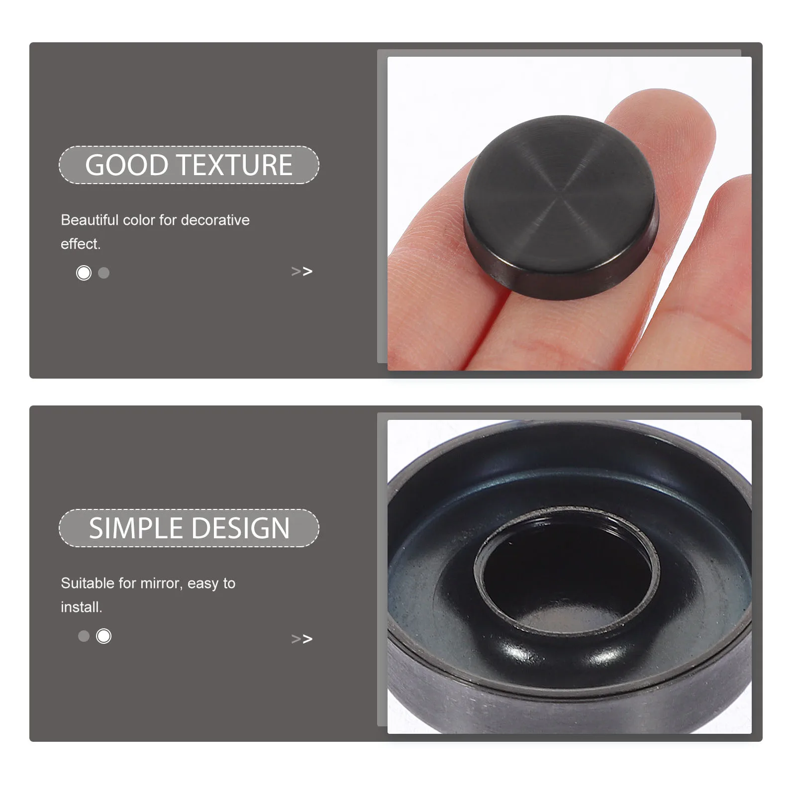 

20pcs Stainless Steel Glass Nails Wall Sign Holders Mirror Screws Mounting Hardware Screw Caps Heavy Duty Rust Resistant Outdoor