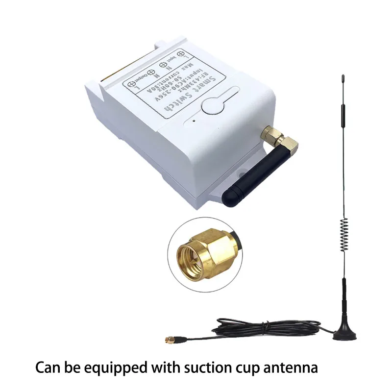 433 MHz draadloze afstandsbediening AC220V 1CH relaisontvanger afstandsbediening universele afstandsbediening voor garagedeur en poortbediening