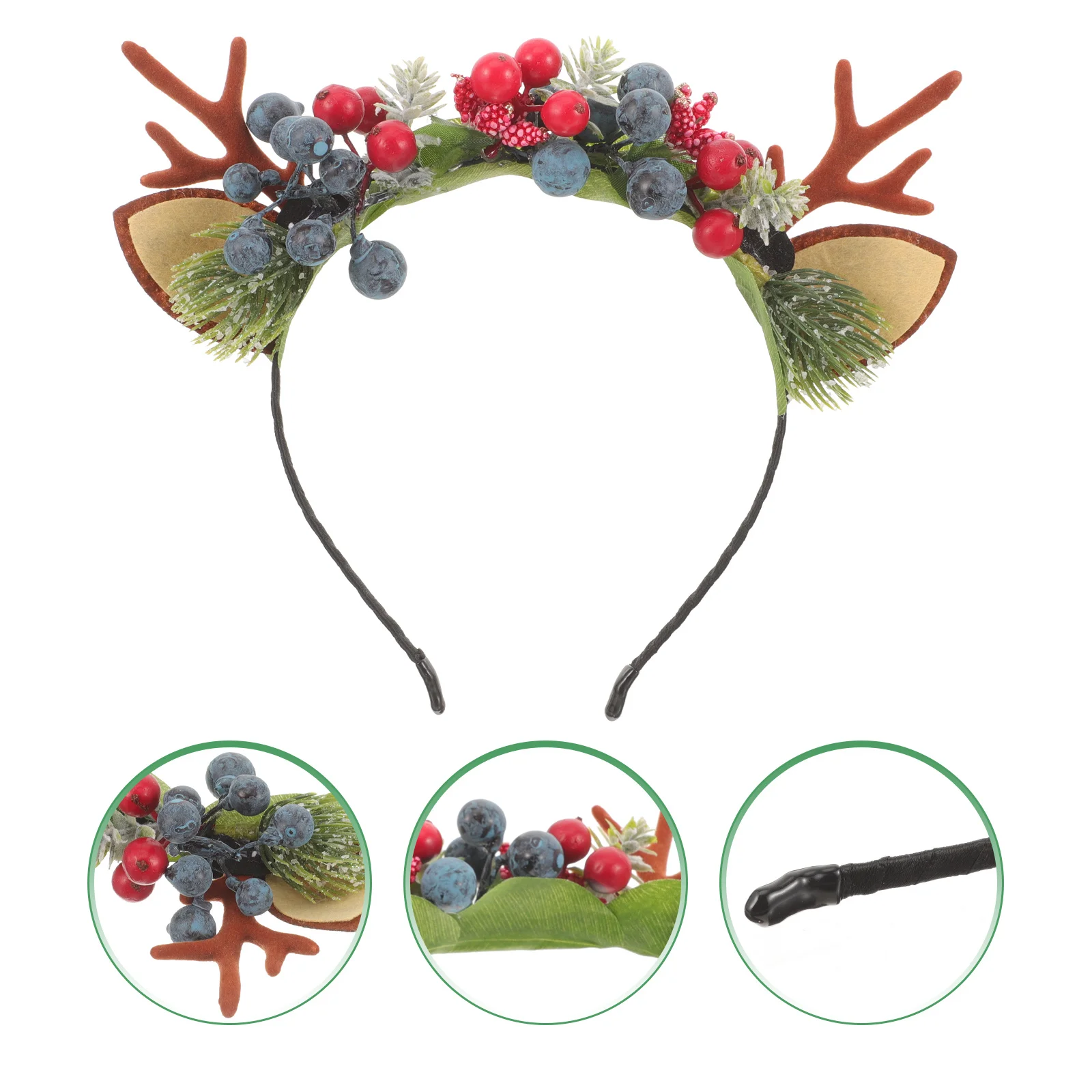 

Antler Headband Christmas Party Hair Band Lightweight for Women Xmas Cosplay Festival Hair Accessory Holiday Decoration