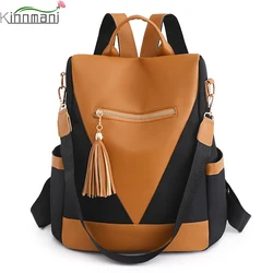 New High-Quality Women's Anti-Theft Backpack Trend New Product Women's Shoulder Bag Multi-Layer High-Capacity School Student Bag