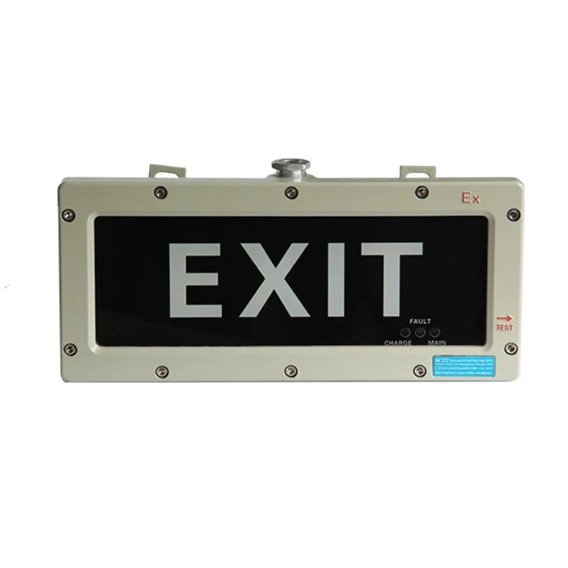 Aluminum explosion-proof LED emergency light exit sign 3w industrial battery IP66 Zone 1 Zone 2 Zone
