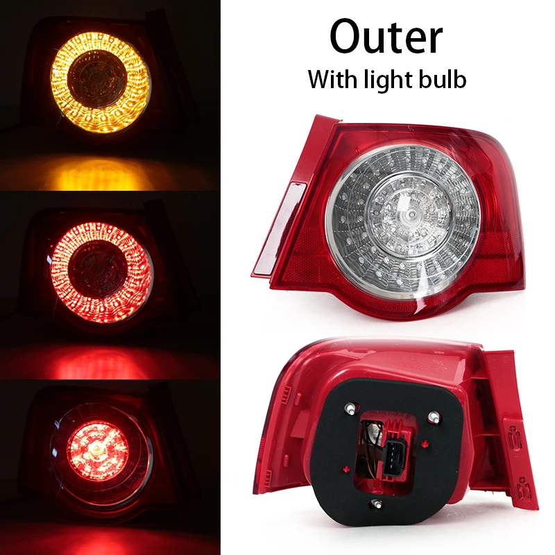 

Car Tail Light For Volkswagen Passat B6 Sedan 2006 2007 2008 2009 2010 2011 Outer Inner LED Rear Lamp Brake Light DRL Lights