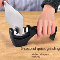 304 Three Stage Sharpener Manual Household Quick Sharpener Handheld Kitchen Multifunctional Kitchen Knife Sharpener Stone