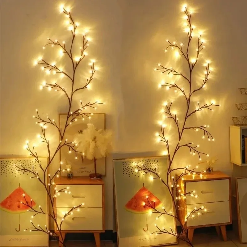 96LED Tree Branch Lamp For Desktop Wall Decoration 8 Modes USB Powered DIY Festive Tree Vine Light Home Decoration Lights