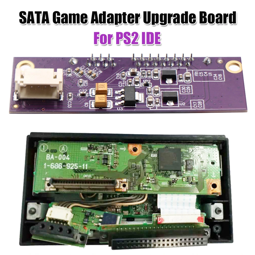 

SATA Game Adapter Board Replacement Parts Hard Disk Adapter Board Accessories Purple for SONY PS2