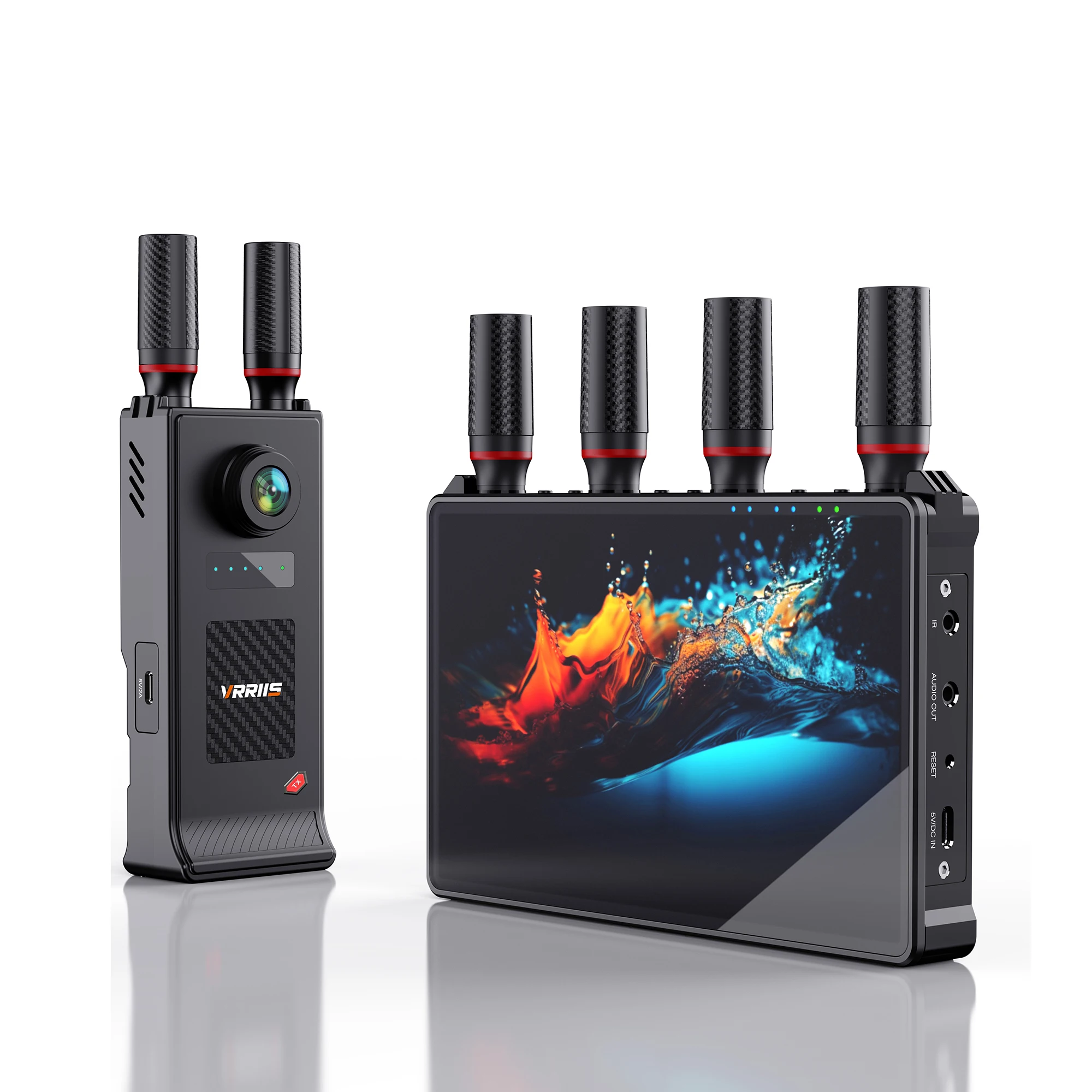 400m Wireless HDMI Extender Video Transmitter and Receiver with 7