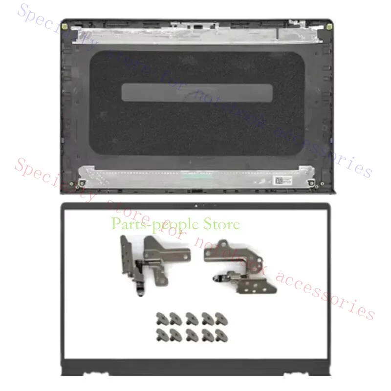NEW Laptop Case For Dell Vostro 15 3510 3511 3515 3520 3525 Silver Rear Lid Topcase LCD Back Cover/Front Bezel/Hinges L&R Black