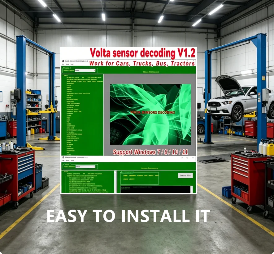 Car Repair software Diagnostic Tools VOLTA SENSOR DECODING V1.2 for Car Truck Bus Tractor Gift Brake Fluid Tester