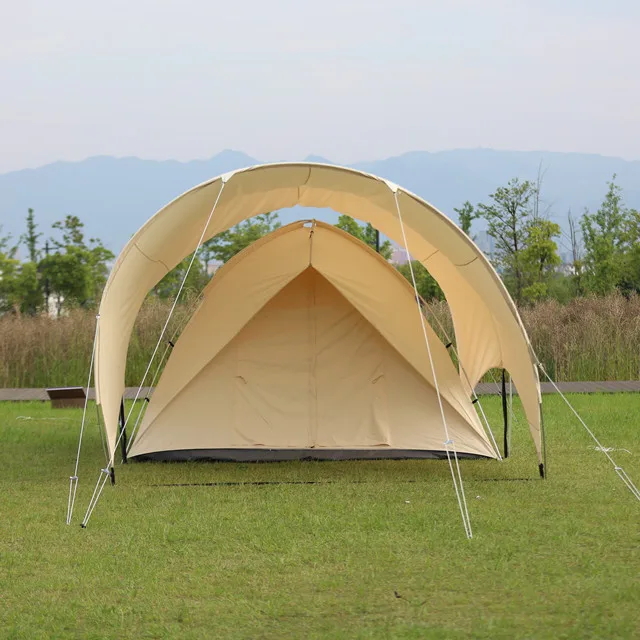 Good Selling Four Season Canvas 4 Person Lightest Removable Tunnel Tent