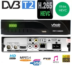 DVB-T2 Digital Receiver Tuner Support H.265/HEVC/H.264 H265 Code  With Dolby Ac3 Hot Sale Poland Czech Netherlands Germany