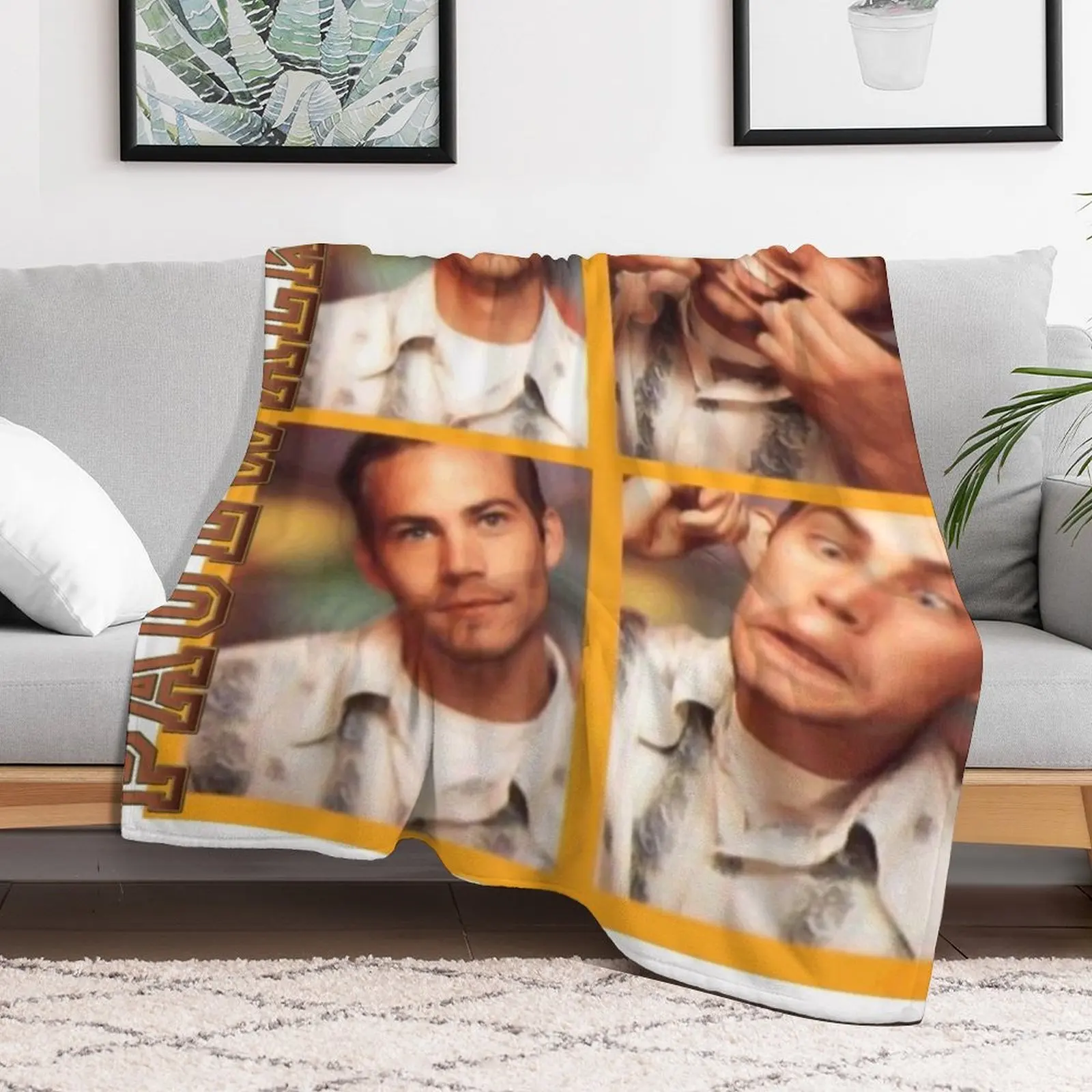 Paul Walker - TRL Photobooth Vibes Throw Blanket Soft Shaggy Cute Blankets For Sofas Blankets