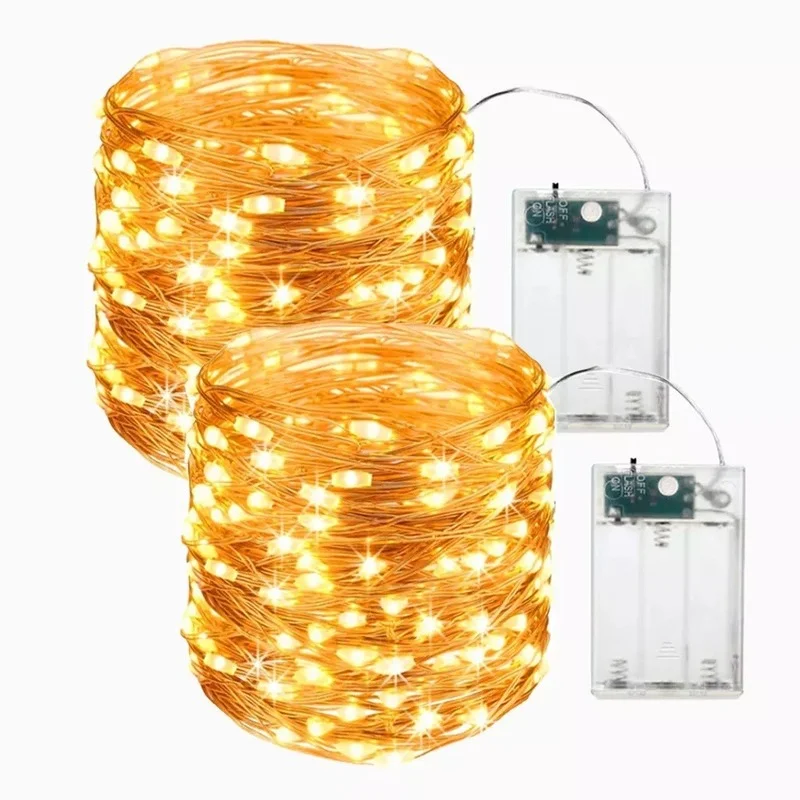 

USB LED String Lights Wire Garland Fairy Garden Lights 3M/5M/10M Christmas Party Wedding Decor Outdoor Lamp