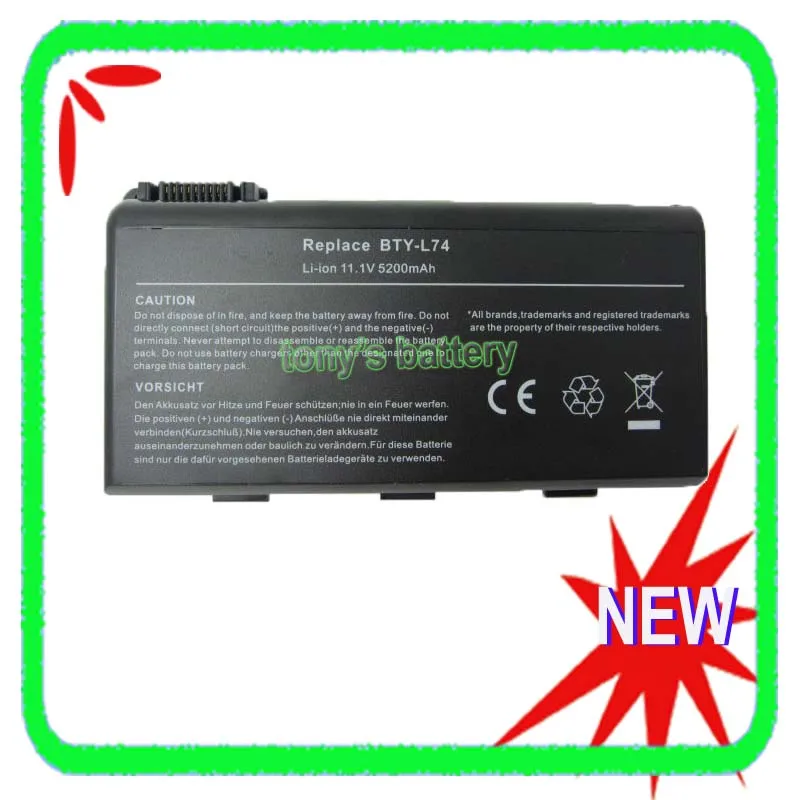 6 Cells BTY-L74 Battery For MSI CX500 CX600 CX600X CX610 CX620 CX620X CX630 CX700 CX623 CX705 CX705MX CX705X CR700