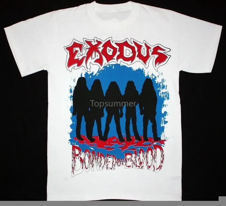 Vintage Exodus Logo New Black Black Men T-Shirt Lll1544